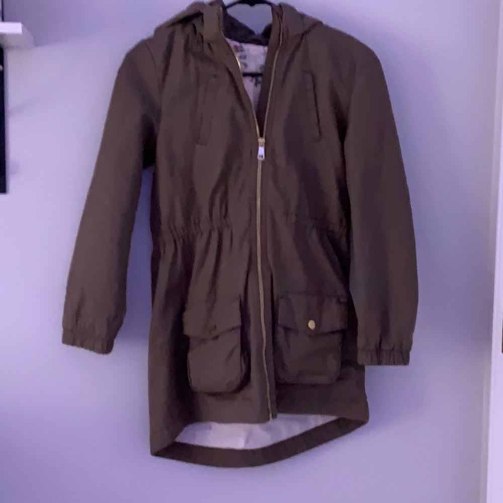 Girls long rain jacket